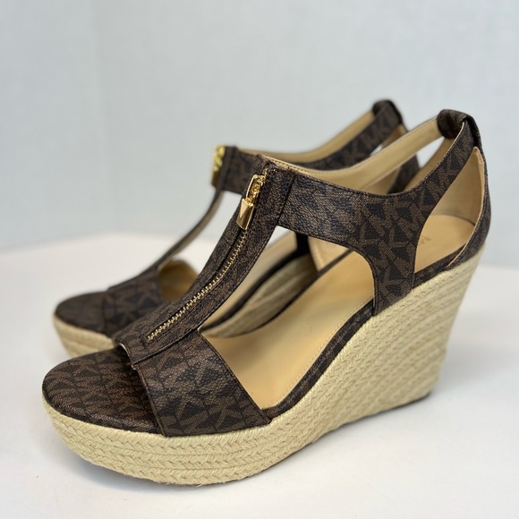 Michael Kors Shoes - Michael Kors Womens Berkley Espadrille Wedge Sandals Sz 8M Tried On Only! No Box